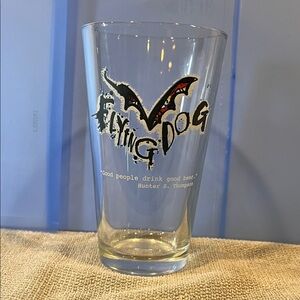 Flying Dog Brewery “Cut The Leash” Pint Glass